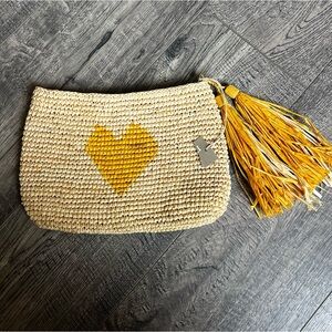 NEW Mar y Sol Raffia Woven Clutch